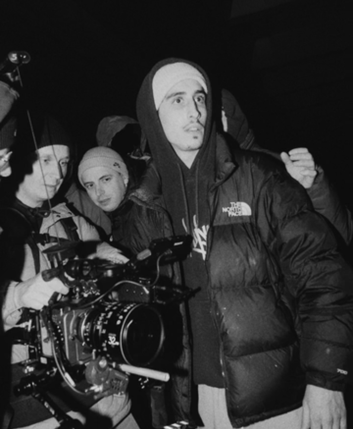 Stefan Augustin podczas pracy na planie filmowym